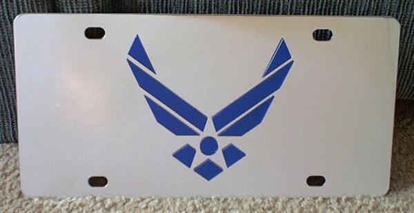 Air Force wings vanity license plate car tag